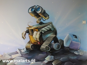 Tychy - dekoracja ścienna &quot;WALL-E&quot;