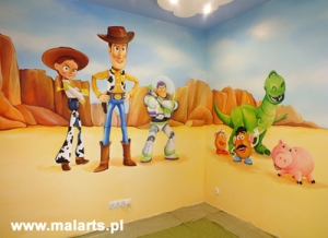 Lubin - malowidło w dziecięcym pokoju &quot;Toy Story&quot;